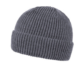 Шапка coFEE Wrap beanie (темно-сірий меланж)