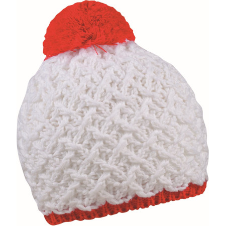 Шапка coFEE Rough style (білий/червоний)