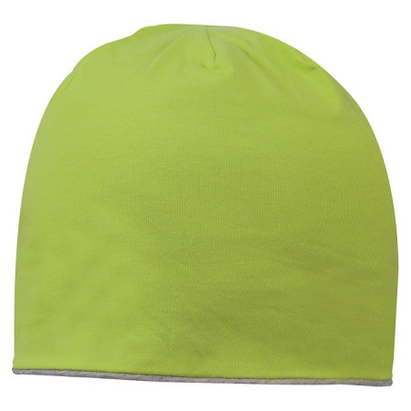 Шапка coFEE Contrasting jersey (лайм/попелястий сірий)