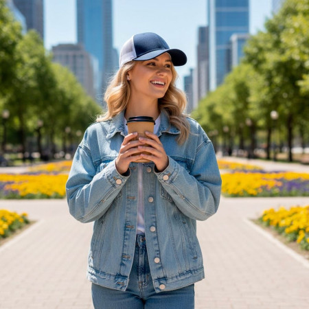 Кепка coFEE New mesh (темно-синій/білий) Кепка coFEE New mesh (темно-синій/білий)