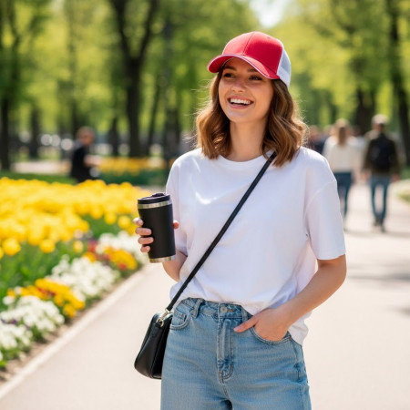 Кепка coFEE New meshfit (червоний/білий)