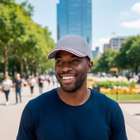 Кепка coFEE Piping (сірий/червоний/білий)