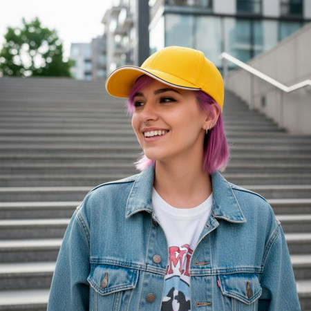 Кепка coFEE Piping (жовтий/чорний/білий)