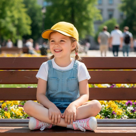 Кепка coFEE Child (жовтий/темно-синій)