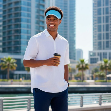 Козирок coFEE Visor (блакитний/білий)