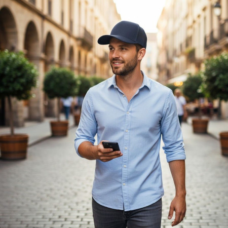 Кепка coFEE Smooth mesh (темно-синій)