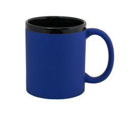 Керамічне горнятко двоколірне XENA 340 мл Soft-touch (синій)