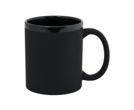 Керамічне горнятко двоколірне XENA 340 мл Soft-touch (чорний)