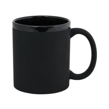 Керамічне горнятко двоколірне XENA 340 мл Soft-touch (синій)