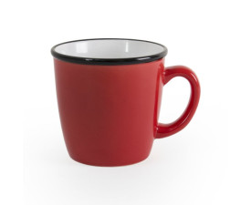 Керамічне горнятко REGINA 340 мл (червоно-білий) Керамічне горнятко REGINA 340 мл (червоно-білий)