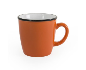 Керамічне горнятко REGINA 340 мл (помаранчево-білий) Керамічне горнятко REGINA 340 мл (помаранчево-білий)