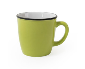 Керамічне горнятко REGINA 340 мл (зелено-білий) Керамічне горнятко REGINA 340 мл (зелено-білий)