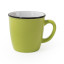 Керамічне горнятко REGINA 340 мл (зелено-білий)