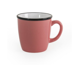 Керамічне горнятко REGINA 340 мл (рожево-білий) Керамічне горнятко REGINA 340 мл (рожево-білий)