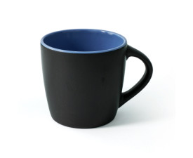 Керамічне горнятко матове ETNA 300 мл (чорно-блакитний)