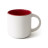 Керамічне горнятко матове SELENA 350 мл (біло-червоний)