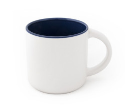 Керамічне горнятко матове SELENA 350 мл (біло-синій)