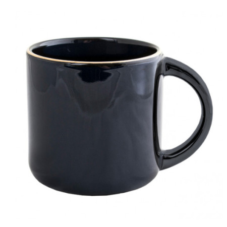 Керамічне горнятко OLYMPIA 350 мл (синій/золото)