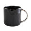 Керамічне горнятко OLYMPIA LUX 350 мл (чорний/срібло)