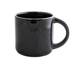 Керамічне горнятко OLYMPIA 350 мл (чорний/срібло) Керамічне горнятко OLYMPIA 350 мл (чорний/срібло)