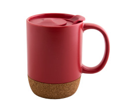 Керамічне горнятко KAROLINA, 400 мл (червоний) Керамічне горнятко KAROLINA, 400 мл (червоний)
