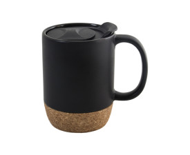 Керамічне горнятко KAROLINA, 400 мл (чорний) Керамічне горнятко KAROLINA, 400 мл (чорний)
