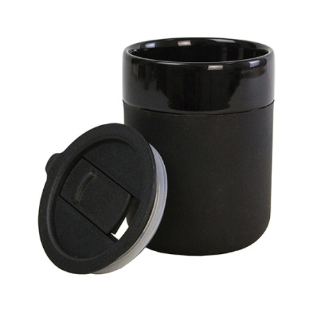 OMEGA, Керамічне горнятко 350 мл (чорний)