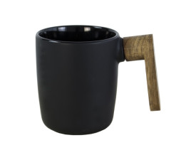 Керамічне горнятко AGERA 350 мл з ручкою (чорний)