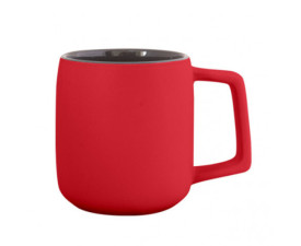 Горнятко керамічне матове AVA, 420 мл (червоний)