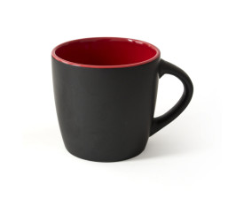 Керамічне горнятко матове ETNA 300 мл (чорно-червоний)