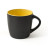 Керамічне горнятко матове ETNA 300 мл (чорно-жовтий)