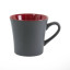 Керамічне горнятко MARCELA матове 360 мл (сіро-червоний)