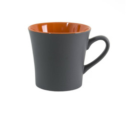 Керамічне горнятко MARCELA матове 360 мл (сіро-помаранчевий) Керамічне горнятко MARCELA матове 360 мл (сіро-помаранчевий)