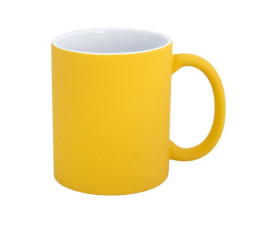 Керамічне горнятко софттач SALSA 340 мл під нанесення зображення (жовтий)