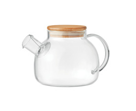 Чайник MUNNAR, 850 мл, скло/бамбук (прозорий) Чайник MUNNAR, 850 мл, скло/бамбук (прозорий)