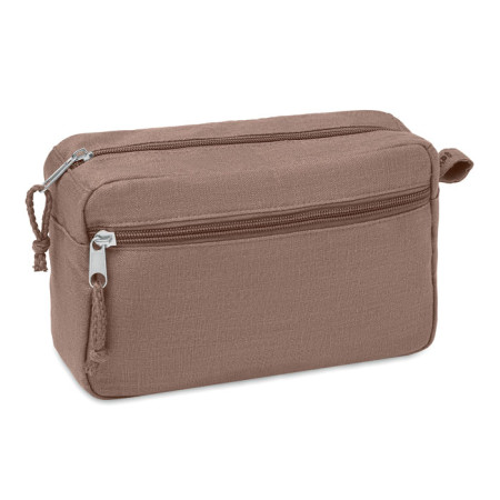 Косметичка NAIMA COSMETIC, 21x8х13 cм, конопля (коричневий)