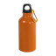 Фляга матова з карабіном STRETTO 400 мл, алюміній (помаранчевий)