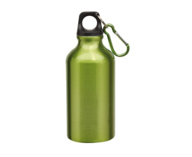 Фляга алюмінієва для напоїв з карабіном TRANSIT 400 мл (зелений)