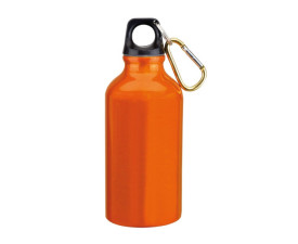 Фляга алюмінієва для напоїв з карабіном TRANSIT 400 мл (помаранчевий)