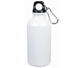 Фляга алюмінієва для напоїв з карабіном TRANSIT 400 мл (білий)