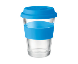 Стакан ASTOGLASS 350 мл, скло, силікон (блакитний) Стакан ASTOGLASS 350 мл, скло, силікон (блакитний)