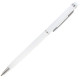 Ручка металева зі стілусом STELA, дзеркальний лого (білий)