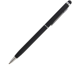 Ручка металева зі стілусом STELA, дзеркальний лого Ручка металева зі стілусом STELA, дзеркальний лого