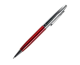 DELLA, Ручка металева кулькова  з поворотним механізмом (червоний)