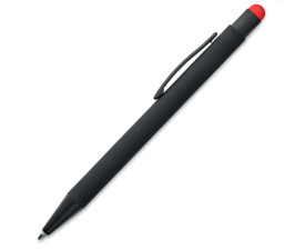 Ручка металева PRIMA з кольоровим стилусом (червоний)