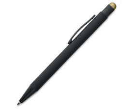 Ручка металева PRIMA з кольоровим стилусом (золотий)