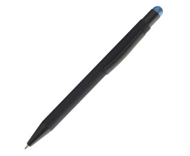 Ручка металева PRIMA з кольоровим стилусом (блакитний)