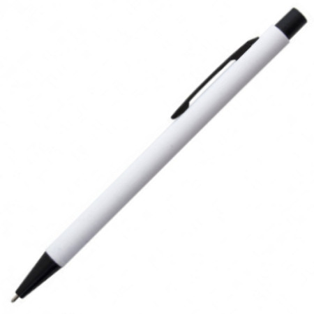 Ручка металева ARIA з soft touch, дзеркальний лого (зелений)