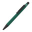 Ручка кулькова металева IDZI з софт-тач покриттям та чорними елементами під нанесення дзеркального лого (зелений)