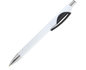 Ручка кулькова NELLA з кольоровим кліпом (чорний) Ручка кулькова NELLA з кольоровим кліпом (чорний)